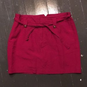 Pink Linen/Rayon Blend Skirt